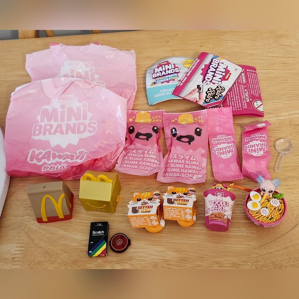 Kawaii Pink Mini Brands Kids Set